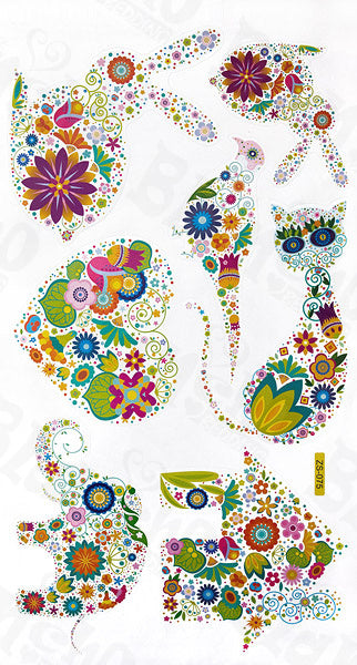 Colorful Figure - Wall Decals Stickers Appliques Home Decor