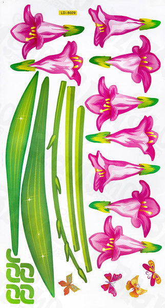 Gorgeous Flowers - Wall Decals Stickers Appliques Home Decor
