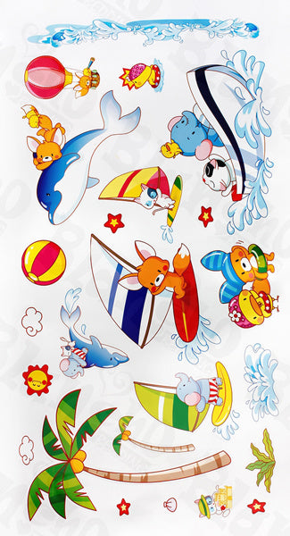 Happy Surfing - Wall Decals Stickers Appliques Home Decor