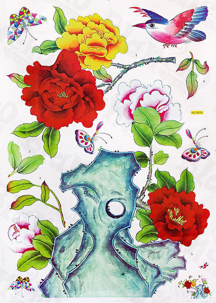 Flowers Pot - Large Wall Decals Stickers Appliques Home Decor