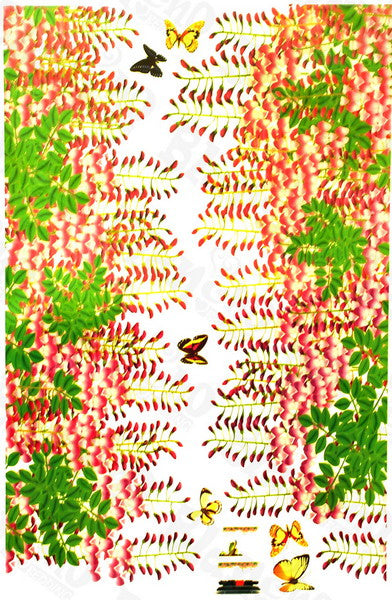 Flower Curtain - Wall Decals Stickers Appliques Home Dcor