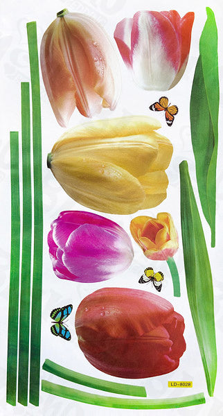 Garish Lotus - Wall Decals Stickers Appliques Home Decor