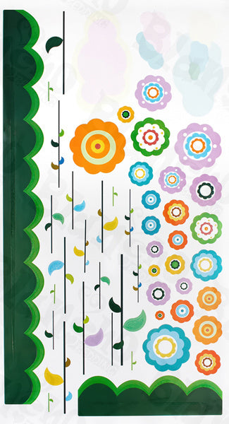 Flower Lollipop-2 - Wall Decals Stickers Appliques Home Decor
