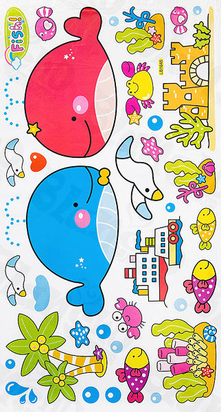Dolphins Couple - Wall Decals Stickers Appliques Home Decor